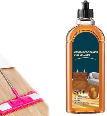 Spainho Floor Cleaner - Aucosh Floor Cleaner, 300ml Cleaners for Hardwood Floors, 5 in 1 Floorcleaners Dual-Action Stain Remover and Odor Eliminator, Natural Shine For Mopping Home, Bathroom