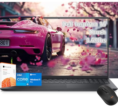 Dell inspiron 15 Touchscreen Laptop -Intel Core i5-1334U -15inch FHD Touch -16GB RAM -1TB SSD -Business Laptop Windows 11 Pro - Office 365 -Computadora Work College Student - 3.6lbs Light