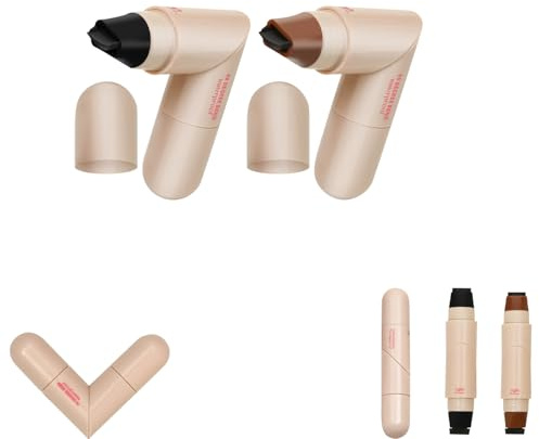 2Pcs Eyeliner Stamp, Rotating Dual-Wing Eyeliner, Rotante 2 Testa Stencil Eyeliners Occhi, Lunga Durata Impermeabile Pieghevole Timbri Eye Liner Eyeliners Stampo Per Casa Viaggio