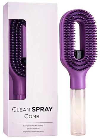 Cepillo Rociador para Cabello Herramienta 2 en 1 con Pulverizador Fino | Pulverizador de Agua para el Cabello para Viaje, Hogar, Diario, Refrescamiento Rápido, Mujeres
