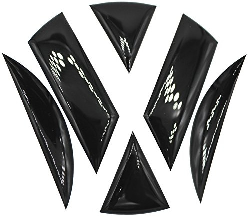 Finest Folia 3D Emblem Gel Aufkleber kompatibel mit VW Golf 6 GTI GTD R | Heckemblem Inlay Schwarz Hochglanz 110mm Dooming für Auto Heck hinten Sticker UV-beständig kraftfest wasserfest DM001
