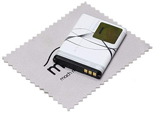 Akku für Nokia Original BL-5B LiIon für Nokia 3200 5070 5140 5200 5300 5500 6021 6060 6120 6124 7260 mit mungoo Displayputztuch