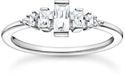 THOMAS SABO Damen Ring mit sieben weißen Steinen