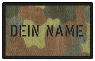Patch Namen Personalisiert Name Wunschtext Flecktarn Bundeswehr Uniform#36598