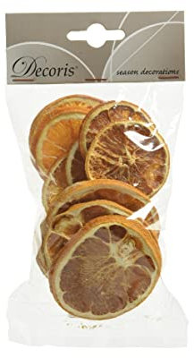 CHICCIE Tranches d'orange séchées 2 x 10 x 12 cm - Décoration de couronne de l'Avent