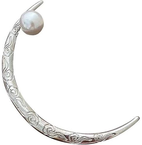FRCOLOR Haarnadel Haarschmuck Brötchen Haarteile Für Halbmonde Mond Haarstab Gebogene Haargabel Japanische Haarnadel Mädchen Haarknoten Stick Mond Vintage Haarschmuck
