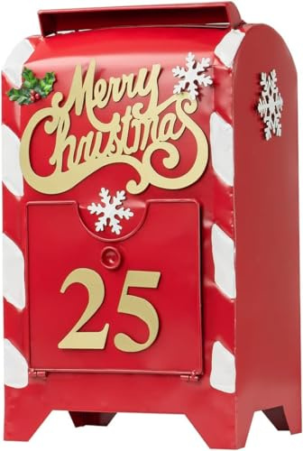 Avilia Buzón para Cartas de Navidad, Metal, Rojo, Piccola
