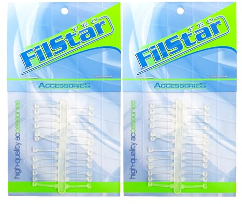 PRO FILSTAR 48 Stück Karpfenfischer-Haar-Riggs - Karpfenhaken-Rig | Boilie-Stopper - Karpfen Haken Haar-Rigs - Angelhaken Boillies Stopper - Benutzen Ködernadel - Method Feeder Zubehör