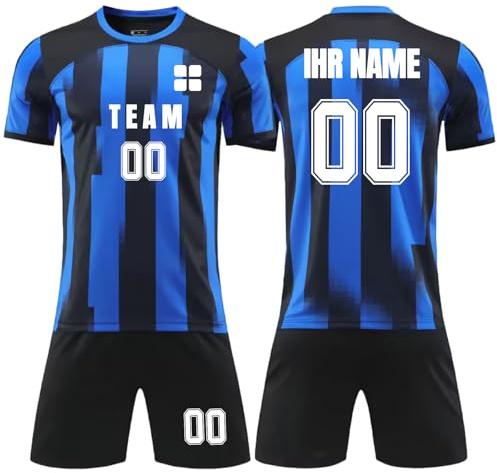 Personalisierte Trikots | Trikot Mit Eigenem Namen & Nummer | Trikot Selber Gestalten | Fußball Trikot Kinder Set | Trikot Personalisiert Erwachsene