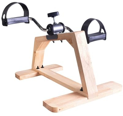 Fußtrainer Fahrrad-Peddler-Trainingsgerät aus massivem Holz unter dem Schreibtisch, Bein-Arm-Trainings-Peddler-Trainingsgerät for Senioren, Fitness-Trainingsgerät-Peddler for das Rehabilitationstraini