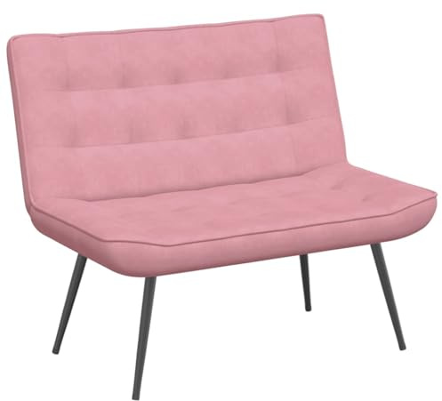vidaXL Sitzbank Rosa 110x74x84 cm Samt