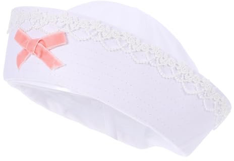 Vaguelly Women's Boat Sailor Cosplay Hat Decorative Bowknot Beret for Daily Wear
