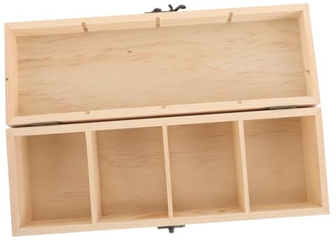 Homoyoyo Organisateur De Rangement Bois Conteneur Pour Sachets De Sucre Séparateur Amovible Boîte De Compartiments Pour Thé Pour Armoire De Cuisine