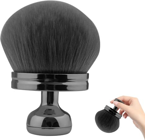 SZWLJ Breitem Rundkopf Selbstbräunerpinsel,Schwarz Körperpinsel | Für Beine & Rücken geeignet, 74mm vielseitiger Make up Pinsel für gleichmäßiges Auftragen von Selbstbräuner & Körperpuder.