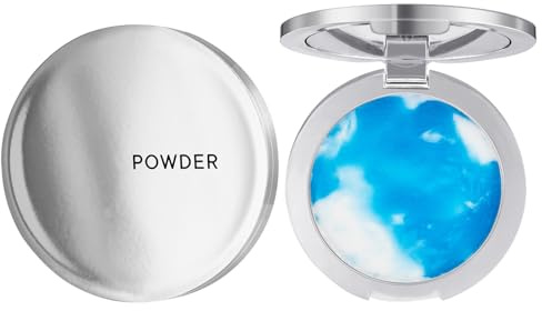 Polvere di controllo 'olio per pelle grassa, polvere opaca, polvere assorbente 'olio Il viso, compatta, polvere pressata, polvere di fissaggio impermeabile, trucco delicato e delicato