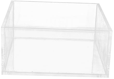 TIDTALEO Porta Tovaglioli Quadrato in Acrilico Trasparente Organizer Per Tovaglioli Da Tavolo Scatola Per Fazzoletti Decorativo