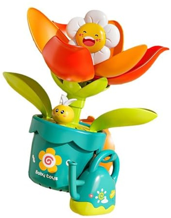 Fun Sunflowers Water Sprinkler Bath Toy For Babies Sprayer Shower Toy For Bathtub And Outdoor Play Activity Fun Toddler Water Play