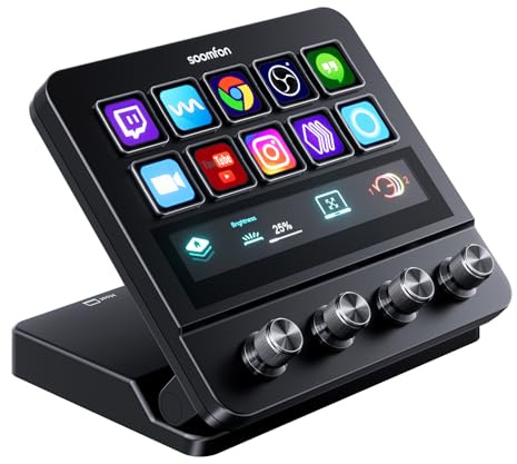 SOOMFON Stream Controller Studio Deck 10 makrotangenter, 4 urtavlor, 1 pekremsa
