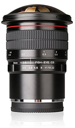 Meike 8mm f3.5 Ultra HD Fixed Non-Zoom Fisheye Lens for Panasonic Olympus M4/3 Mount Mirrorless Camera with Adison Tek Clean Cloth