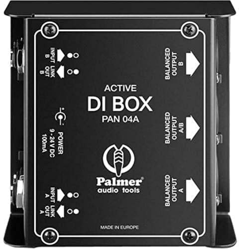 Palmer PAN 04 A - DI-Box 2-Kanal aktiv, schwarz