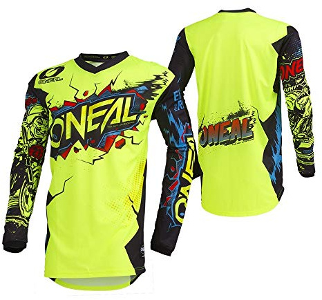 O'NEAL | Motocross-Shirt Langarm | MX MTB Mountainbike | Passform für Maximale Bewegungsfreiheit, Eingenähter Ellbogenschutz | Jersey Element | Erwachsene |