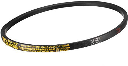 sourcing map M-22 Drive V-Belt Industrial Power Rubber Transmission Belt 22 inch Pitch Girth 10mm Width 5.5mm Height JIS Standard