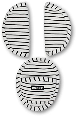 Dooky Gurtpolster für die Babyschale, Kinderwagen & Kindersitze (universelle Passform dank Klettverschluss, passend für 3- und 5-Punkt-Gurte, weiche Polsterung aus 100% Baumwolle), San Marino