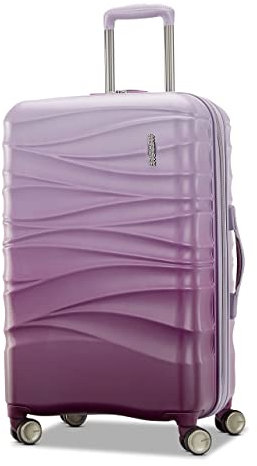 American Tourister Bagaglio rigido espandibile a cascata con ruote girevoli, Viola foschia, 20-Inch Spinner, Bagaglio espandibile Cascade Hardside con ruote Spinner