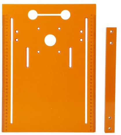 Placa Base de Sierra Circular, Placa Inferior de Máquina Cortadora de Carpintería de 28 X 38 Cm, con Marcas de Escala Claras, para Cortadoras de Bordes y Enrutadores