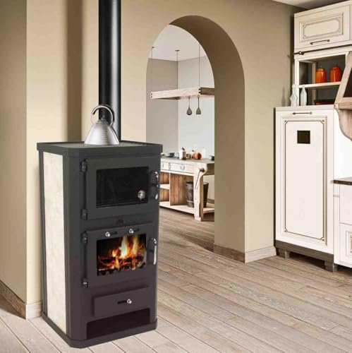 Kamin, 10 kW, ugn, spisplatta, kakelugn, vedeldad spis EEK A 56312 AWZ