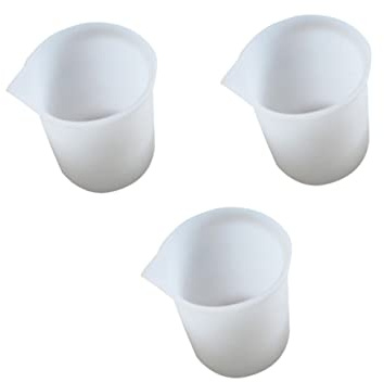 Cabilock Set Di 3 Misurini Per Liquidi Da 100 Ml Resistenti Alle Alte Temperature Acidi E Alcali Design A Bocca Larga Per Una Facile Pulizia.