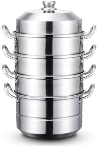 Pentola For Cucinare A 5 Strati, Vaporiera Di Grande Capacità, Pentola Multiuso For Zuppe E Pentole For Cucinare, Adatta For Piani Cottura A Induzione, In Ceramica, A Gas, Elettrici O Alogeni, Ecc.(40