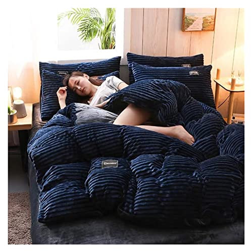 ZQYPENOZ Edredón de Invierno cálido Grueso for Camas. AB Versión de Doble Cara Velvet Duvet Funda de Almohada Franel Ropa de Cama Queen Tamaño(H,150x200cm)