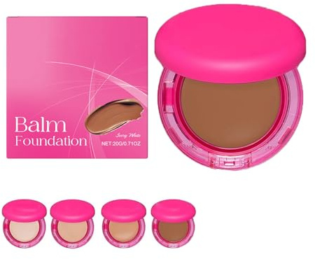 Peptide Balm Foundation, Age Defying Foundation Makeup, Abdeckende Peptide Foundation für reife Haut, Natürlich, Feuchtigkeitsspendend, Glättet die Textur (Cocoa color)
