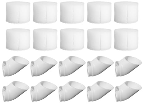 10 vasi per tazze, kit di cestini idroponici, in PVC, per sistemi verticali a torre, tazze per piantare colture senza suolo con spugna, contenitori per fiori per interni ed esterni, per casa, giardino