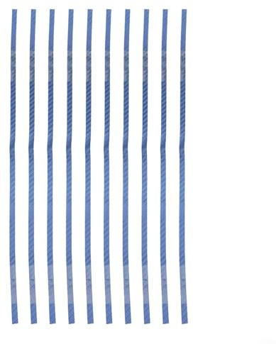 Lot de 10 bandes latérales de protection pour raquette de tennis de table - Pour réduire les dommages causés par les collisions de raquette (8 mm, bleu)