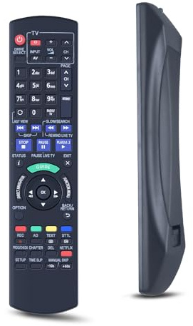 RYQIF N2QAYB000780 Replacement Remote for Panasonic TV DVD HDD Box Recorder | DMR-PWT635 DMR-HWT230EB DMR-HWT130EB,