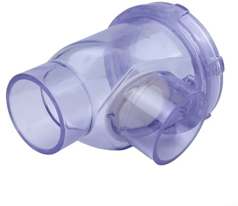 PVC Rückstauklappe 50Mm, Rückflussverhinderer Für Abwasser, Transparent, Schlagfest, Einfache Installation, Für DWV-Systeme(B)