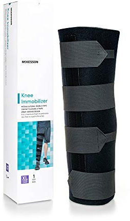 McKesson Knee Immobilizer Brace, Adjustable Leg Straightener, One Size Fits Most, 36 in Circumference, 20 in Length, 1 Count