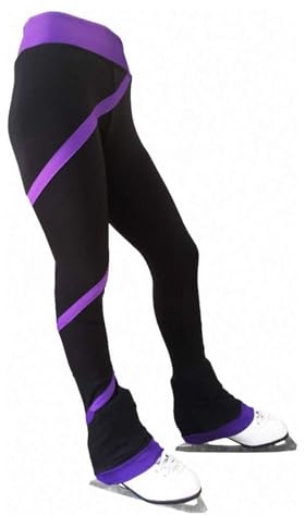 LIUHUO Eiskunstlaufhose für Mädchen und Damen, Eiskunstlauf-Trainingshose, Plus Samthose
