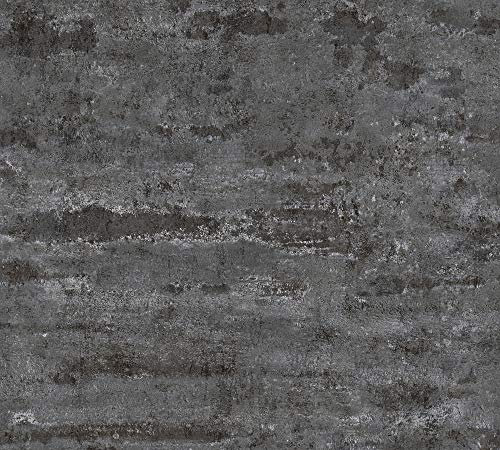 Papier peint mur usé | Papier peint noir 37415-4 | Papier peint moderne pour chambre, salon & bureau | Papier peint style industriel