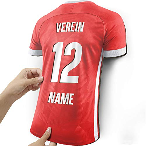 Elbeffekt Trikotlampe für Bayern Fans aus Holz - personalisierbares Geschenk - schenke Dein individuellen Bayern Fanartikel aus Holz