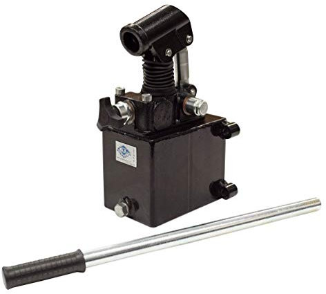 Hyd Handpumpe, 12,5 cc, mit Entriegelungsknopf und Druckentlastungsventil, 5 Liter Tank, 5 Liter Tank