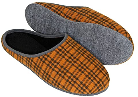 Kamelhaar Pantoffeln - Filzsohle 43