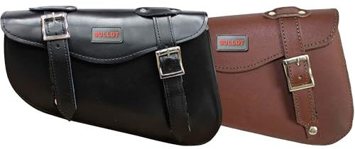 German Wear Motorrad Solobag Solo Tasche Satteltasche Motorradtasche Werkzeugtasche Leder (Schwarz, Links)