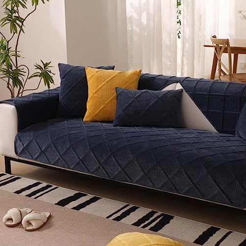 MTHGH Sofabezug 3 Sitzer Sofaschoner rutschfest Couch Bezug L-Form Katzen Hund Sofahusse Ecksofa Couch Überwurfdecke Samt Sofaauflagen,#10-90x90cm
