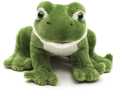 Uni-Toys - Peluche Grenouille Verte Assise – 13 cm (Longueur) – Animal Aquatique en Peluche – Doudou