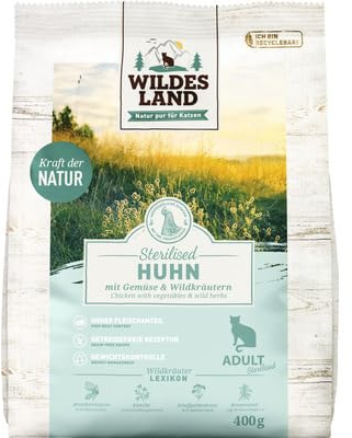 WILDES Land Trockenfutter für Katzen, sterilisiert, 400 g, 1 Stück
