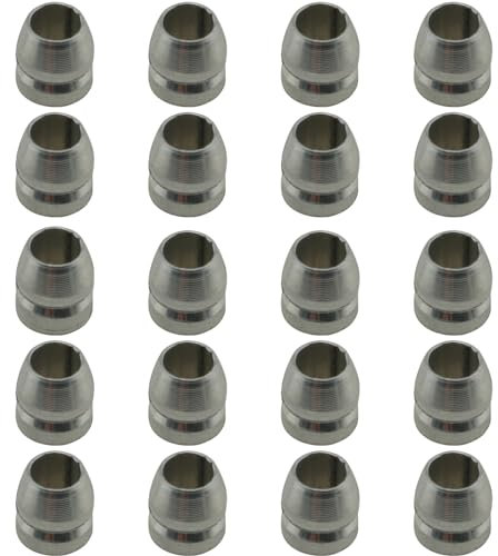 ZCZQC 20PCS Safety Round Handle Wedge Steel Hammer Handle Splitting Wedge Set Metal Axe Farm Tool Reinforcement Accessories Iron Wedge Steel Hammer Plug for Wooden Handle Tools Axe Sledge 8mm