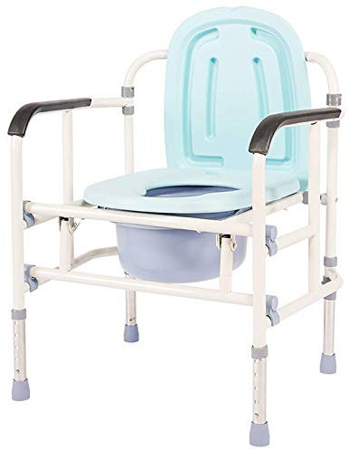 TVSKWMRQ Nachttisch-Toilettenstuhl, Duschstuhl, Separate Toilette, Toiletten-Sicherheitsregal, Faltbare Mobile Toilette, ältere Menschen mit Behinderung